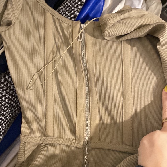 DION LEE corset mini dress in Tan size 6 (XS) - Picture 8 of 9